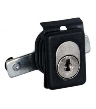 Plate-cylinder lock with 2-point drive cam, oval fixing hole O.M.R.