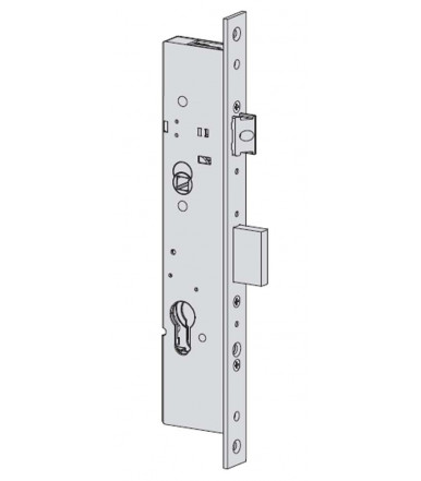 Mortice lock with gears for upright Cisa 49225