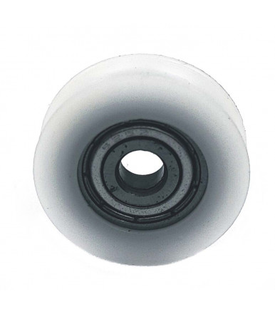 Nylon wheel round the throat Ø 24 mm