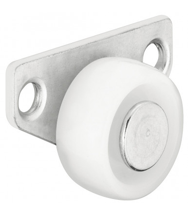 Fixed Single Wheel Castor Ø 30 mm, Side Plate Fixing for Underbed Boxes, load capacity 40 kg