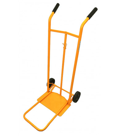 Hand truck with rubber wheels and double platform 105BR