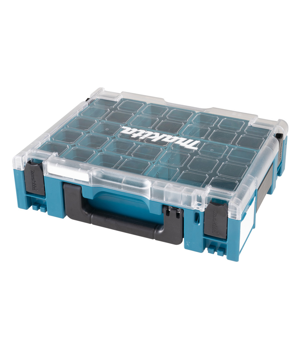 MAKPAC Organiser Case with 13 insert boxes for small parts and