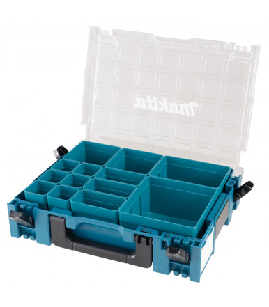 MAKPAC Organiser Case with 13 insert boxes for small parts and auxiliary material 191X80-2 Makita
