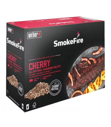 Holzpellets natürliche 18293 Kirschholz 8 Kg für Weber SmokeFire