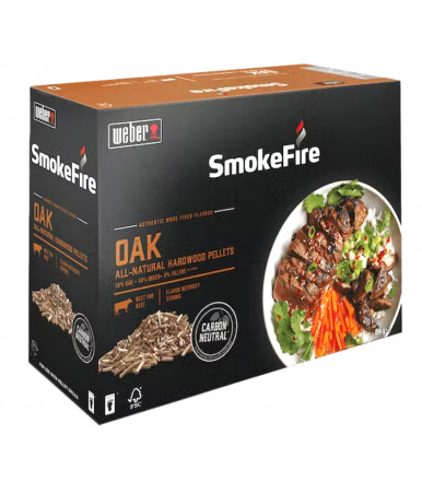 Pellets de madera 18295 roble 8 Kg para Weber SmokeFire