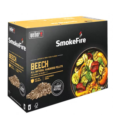 Hardwood pellets 18292 Beech 8 Kg for Weber SmokeFire
