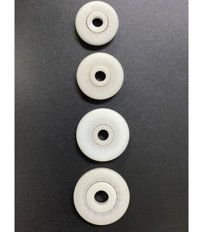 Ball bearing wheel in PA polyacrylate