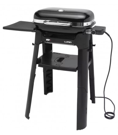 Barbacoa eléctrica Weber Lumin Compact Negro con soporte