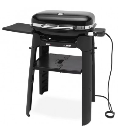 Elektrogrill Weber Lumin Schwarz mit Stand