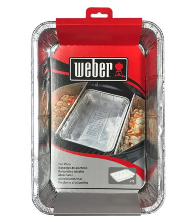 Bandejas 6416 de aluminio Weber 10 piezas