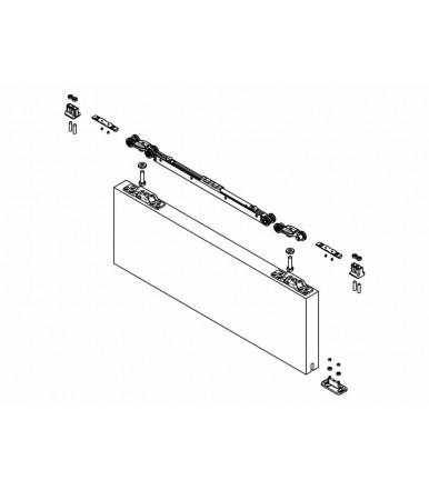 Koblenz 0500 60kg sliding system with double ABS for doors