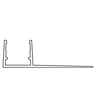 Anschlagdichtungen für Duschkabine, Glasstärke 8-10 mm, Länge 2200 mm 8PT8-25