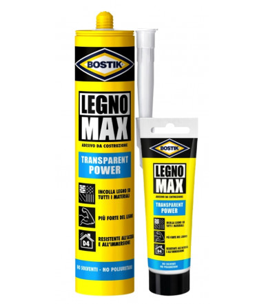 Colla per legno Bostik Legno Max Transparent Power