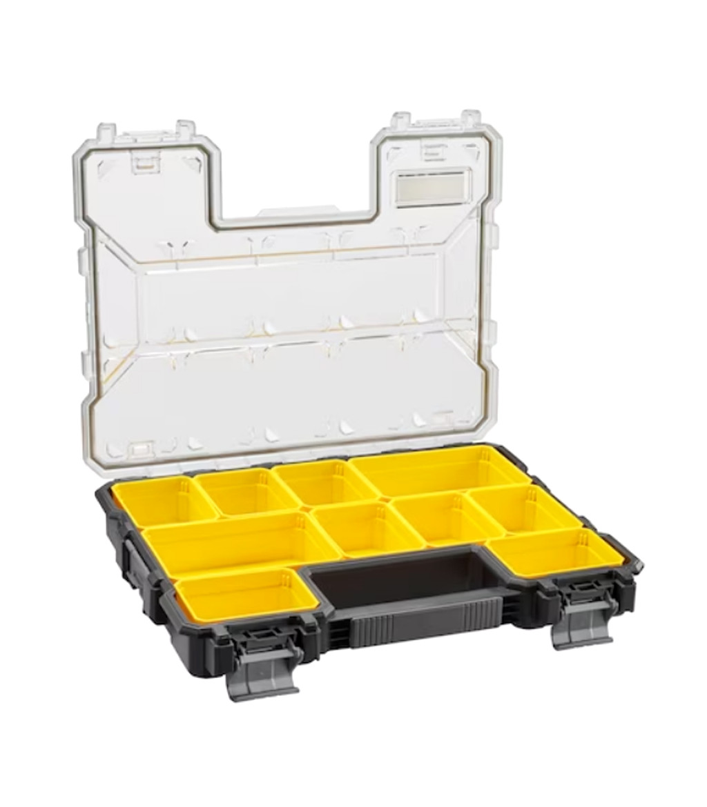 Stapelbarer Organizerbox für Kleinteile mit 10 Fächern, PRO FATMAX