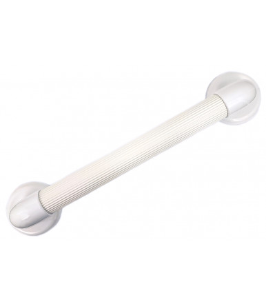 Barra de apoyo lineal 40 cm rayado en PVC médico Ø 3,5 cm