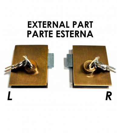 Cerradura de doble puerta para vidrio americano Art. S.1206