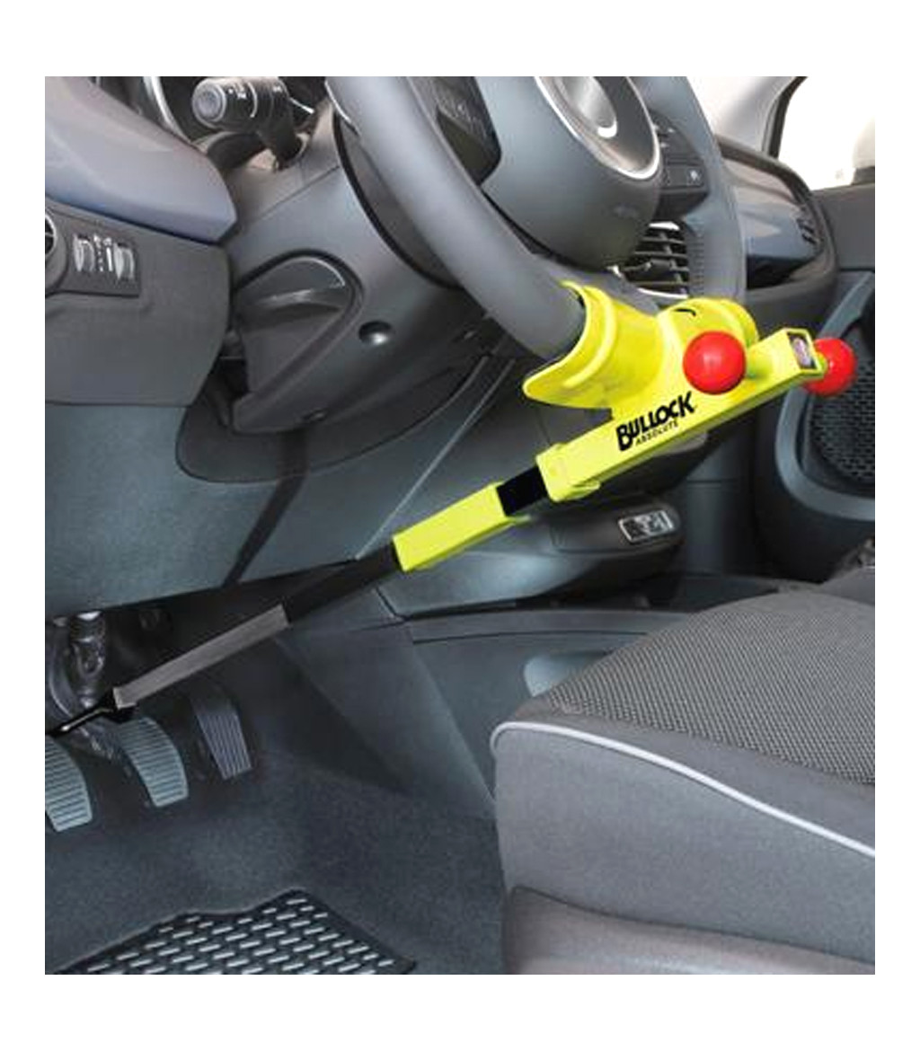 Universal anti-theft device for cars blocks steering wheel and pedal  Absolute Bullock