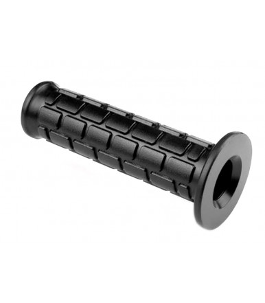 Empuñadura de PVC negro con agujero ciego liso Gamm