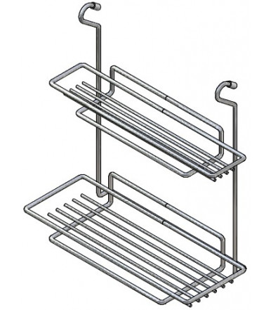 Inoxa Rack with two shelves