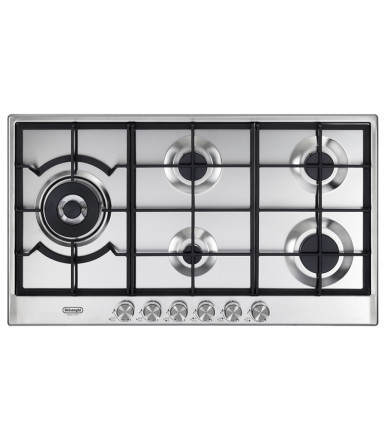 Plaque de cuisson gaz 90 cm 5 brûleurs De' Longhi NSL 590D X