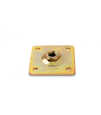 Adjustable mounting plate for threaded hinge