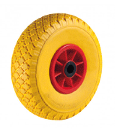 Solid anti-puncture wheel in polyurethane for cart Valex