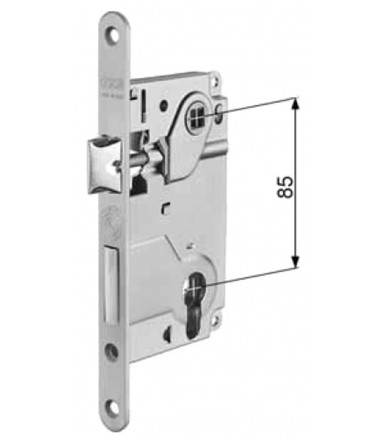 Kit Duetto catches with handles Ø 48 mm Active-Active for folding doors thickness 38-48 mm