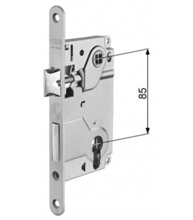 Serratura AGB per porta interna Centro con catenaccio e chiave