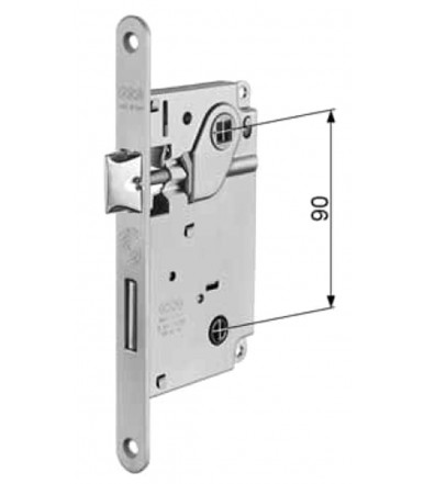 Serratura AGB per porta interna Centro con catenaccio e chiave