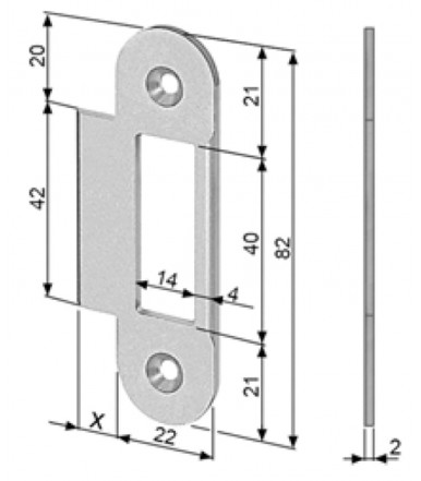 Juego de Manijas Duetto Ø 48 mm Activo-Activo para puertas plegables 38-48 mm