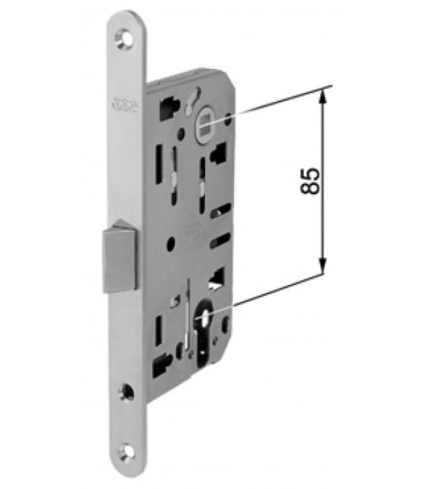 Serratura per porta interna Mediana Evolution con foro chiave