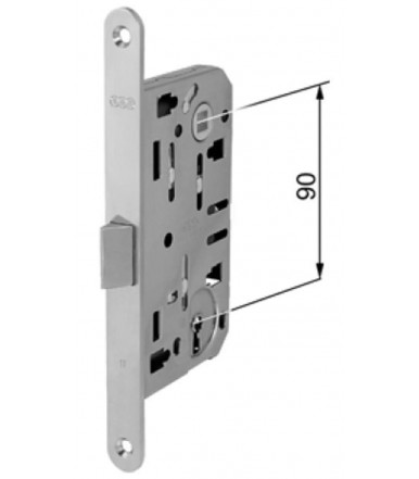 Kit Duetto catches with handles Ø 48 mm Active-Active for folding doors thickness 38-48 mm