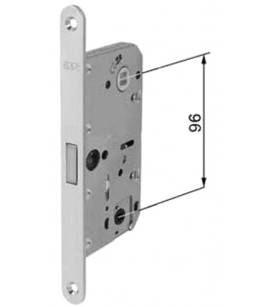 Cerradura magnética AGB para puerta Polaris 2XT con panel WC baño