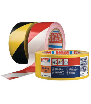 Tesa tesaflex Professional PV1 Floor marking tape / hazard tape 50 mm x 33 mt