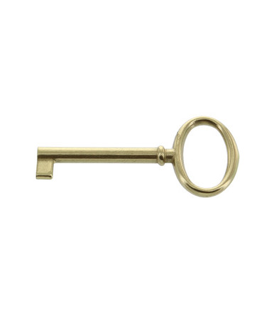 Fixed universal key 75 mm for cabinet and furniture lock gold color