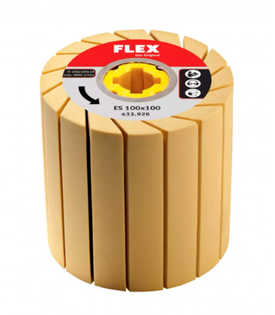 Expansion roller ES 100x100 for burnishing machine and pipe belt sander TRINOXFLEX Flex