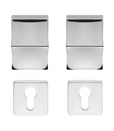 Pair of door knobs Square LC15 Colombo Design