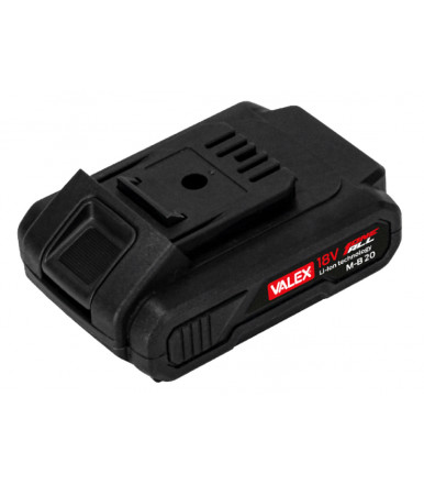 Rechargeable battery 18V ONEALL Lithio 2,0 Ah with charge indicator Valex M-B 20