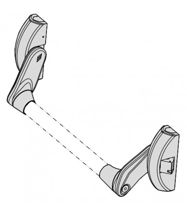 Maniglione 59001 antipanico da applicare con chiusura centrale Cisa FAST PUSH