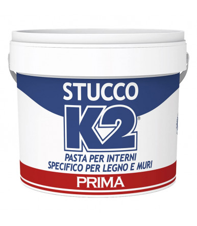 Ready-to-use white putty in paste for wood and walls K2