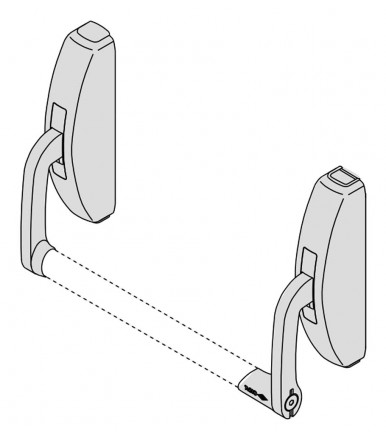 Panic exit device 59316 rim version without central latchbolt Cisa PRESTIGE