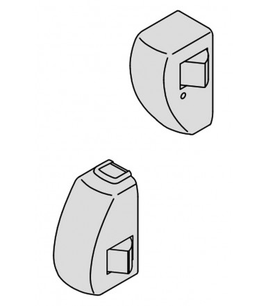 Pair of latchbolts 07063.20 side closure for panic exit device Cisa PRESTIGE