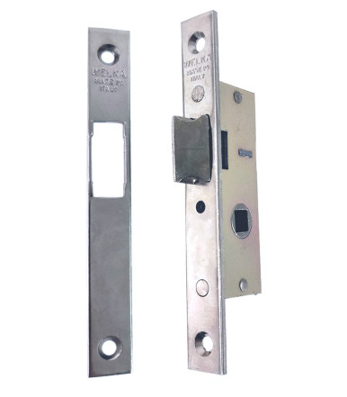 Cerradura de embutir 113.15.01.0 con pestillo reversible para puerta de aluminio Welka