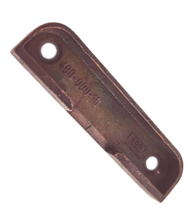 Strike plate 480-000-16 AGB for latch lock, Bronzed