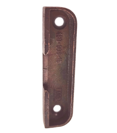 Strike plate 480-000-16 AGB for latch lock, Bronzed
