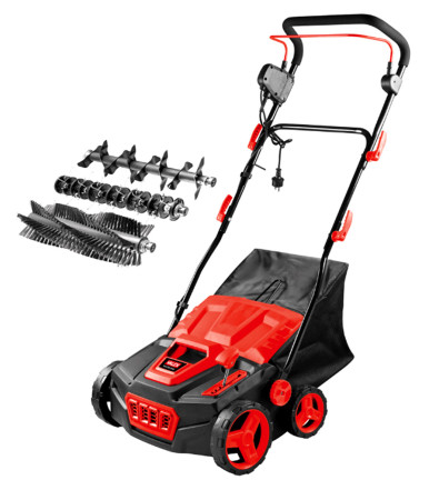 Sweeper aerator for lawn 1800W, 38 cm 3 in 1 Valex TWISTER 1800