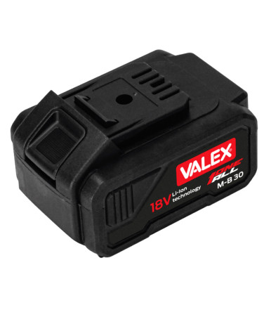 Rechargeable battery 18V ONEALL Lithio 3,0 Ah with charge indicator Valex M-B 30