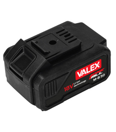 Rechargeable battery 18V ONEALL Lithio 5,0 Ah with charge indicator Valex M-B 50