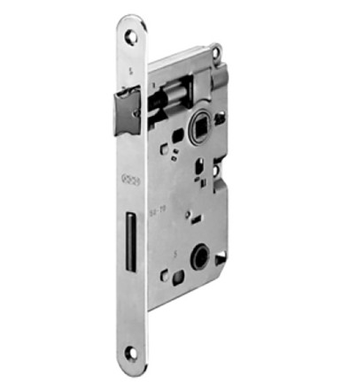 Kleines Einsteckschloss mit abgerundetem Rand, Front 20x188 mm für Innentür des Badezimmers Wc AGB