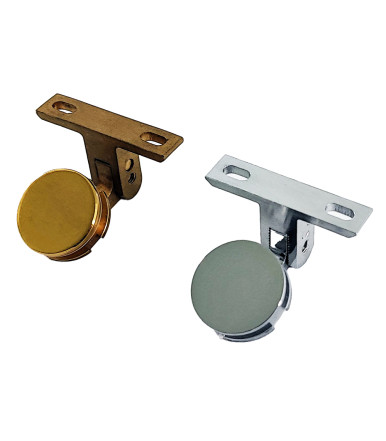 Rundes Scharnier für Glastür mit einer Dicke von 4–6 mm mit Loch 19 mm und Abdeckplatte 25 mm